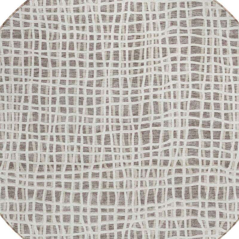 HomeRoots Striped Transitional Rectangle Outdoor Rug