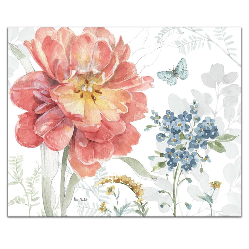 Counterart Glass Cutting Board Counter Saver 10" x 8" - Spring Meadow - 10x8x.029