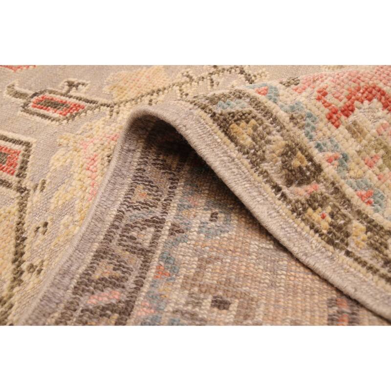 ECARPETGALLERY Hand-knotted Jules Serapi Grey Wool Rug - 9'3 x 12'7