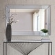 preview thumbnail 7 of 13, Allan Andrews Rectangular Wall Mirror with Mirrored Smoky Gray Wood Frame - 30.3/4" x 45.1/2" x 3/4"