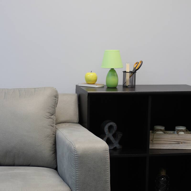 Mini Egg Oval Table Lamp - 9.5" - Green