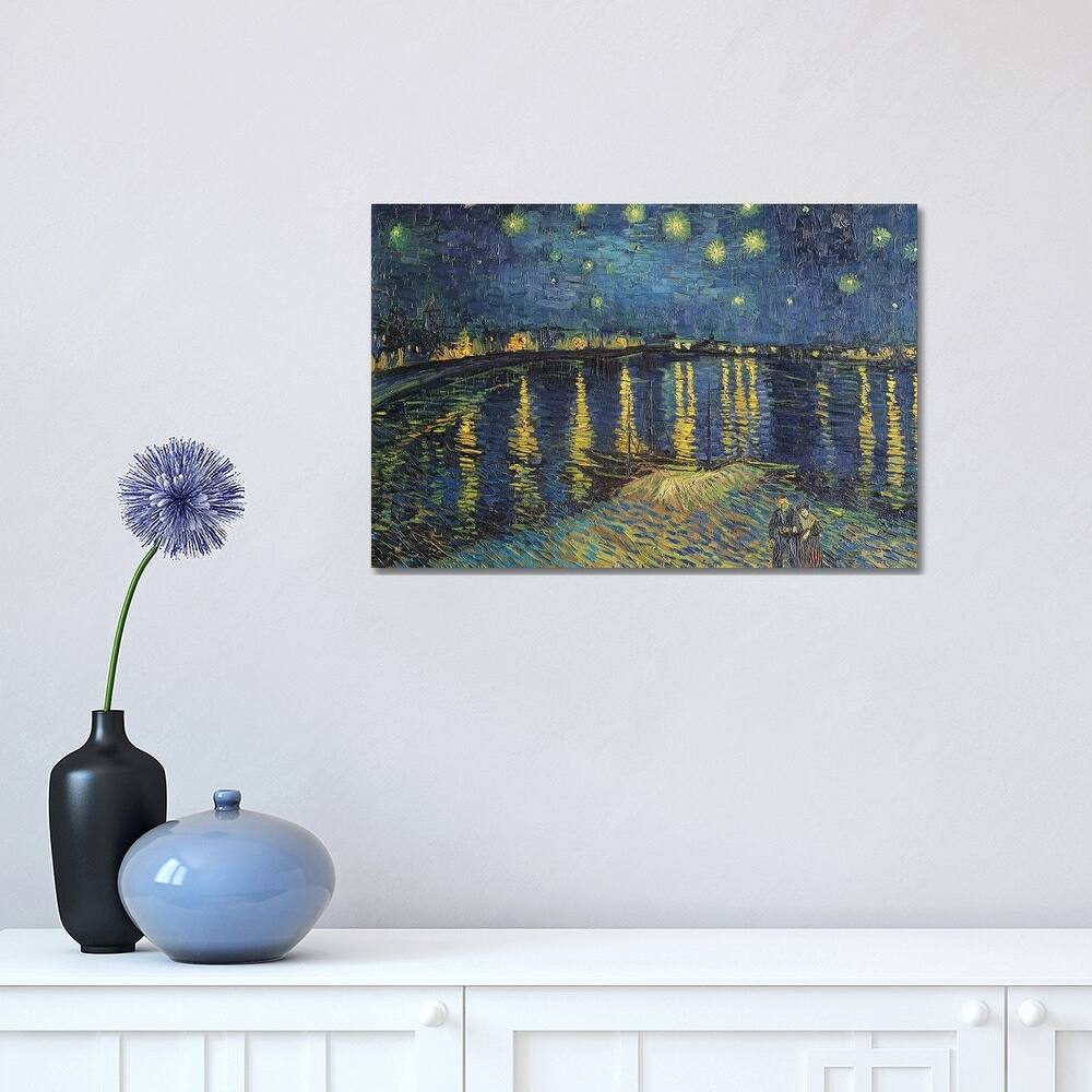 iCanvas "Starry Night Over The Rhone, 1888" by Vincent van Gogh Canvas Print