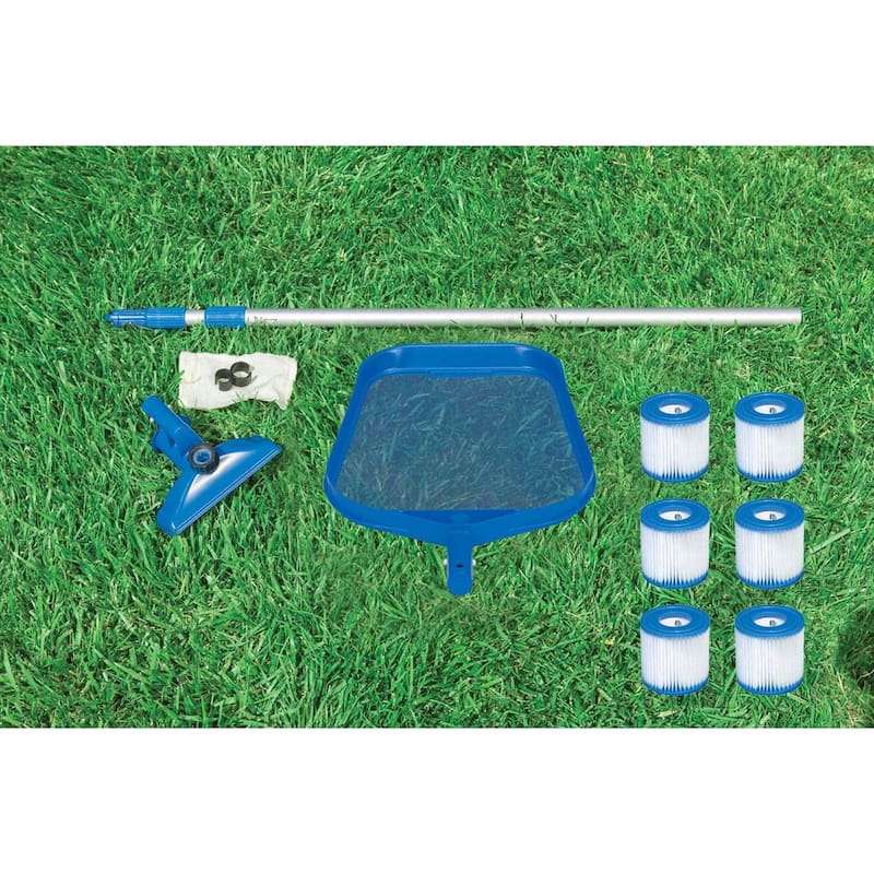 Intex Cleaning Maintenance Swimming Pool Kit with Vacuum, Pole, and Filters - 0.2