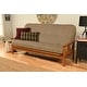 preview thumbnail 34 of 33, Porch & Den Kern Full-size Futon Frame and Mattress Set Taxi Woodsmoke