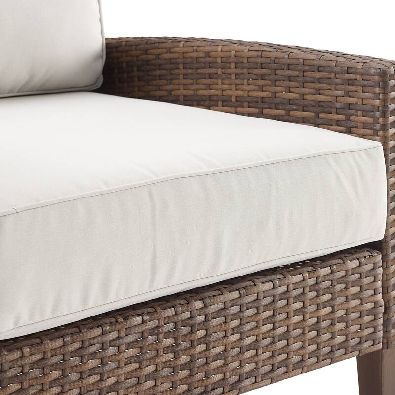 Crosley Capella 2Pc Outdoor Wicker Chair Set - 29.5"x28.25"x33"