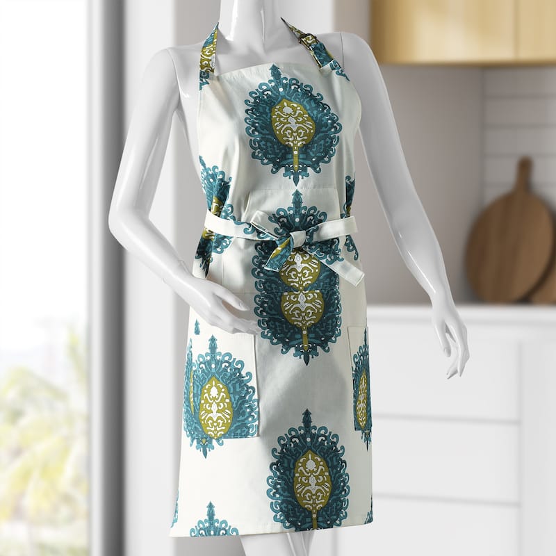 Exclusive Fabrics Mayan Printed Cotton Apron - 27 X 34