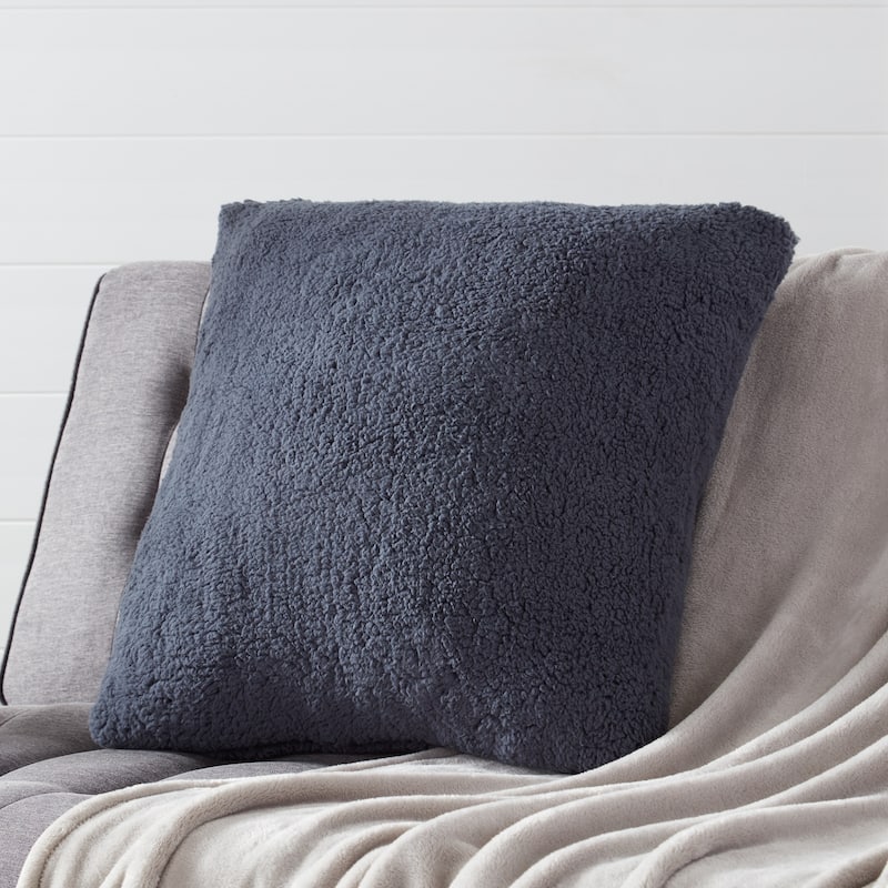 Cozy Sherpa Throw Pillow Cover