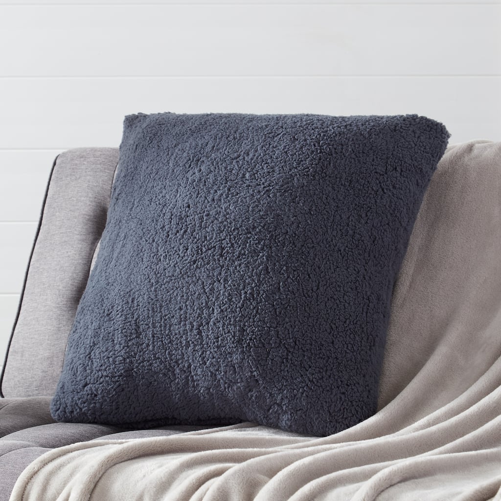 Cozy Sherpa Throw Pillow Cover