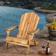 Hanlee Acacia Wood Folding Adirondack Chair by Christopher Knight Home - Natural Stained