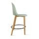 preview thumbnail 55 of 74, Farmhouse Plastic Round Bar Counter Stool Height High Chair Natural Solid Wood Kitchen Dining Patio Modern, Single, Set of 1