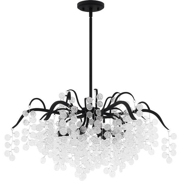 slide 2 of 6, Maple Six Light Chandelier Earth Black