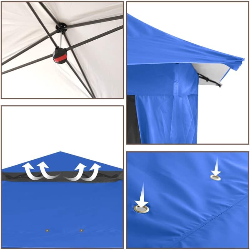 ABCCANOPY 13'x13' Pop Up Gazebo with Mosquito Netting - 13ftx13ft