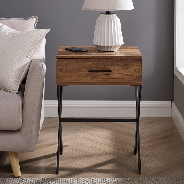 Middlebrook 18Inch 1Drawer XLeg Side Table Bed Bath & Beyond