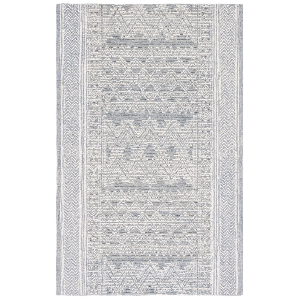 SAFAVIEH Handmade Abstract Magbula Rustic Wool Rug