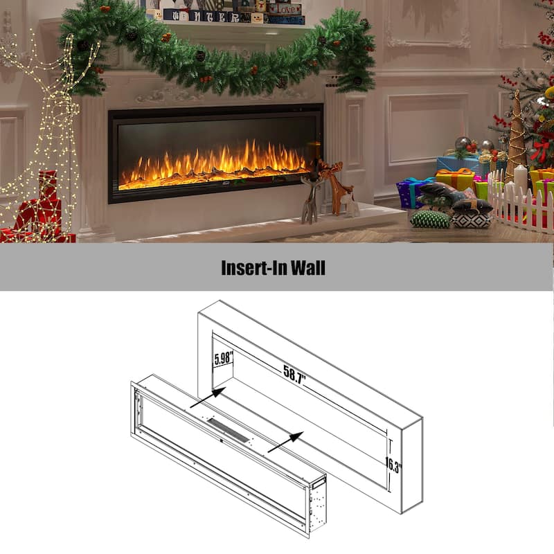 Built-in Wall-mounted Freestanding Electric Fireplaces