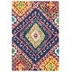 preview thumbnail 14 of 13, SAFAVIEH Handmade Aspen Kira Boho Tribal Wool Rug 2' x 3' - Blue/Multi - Rectangle