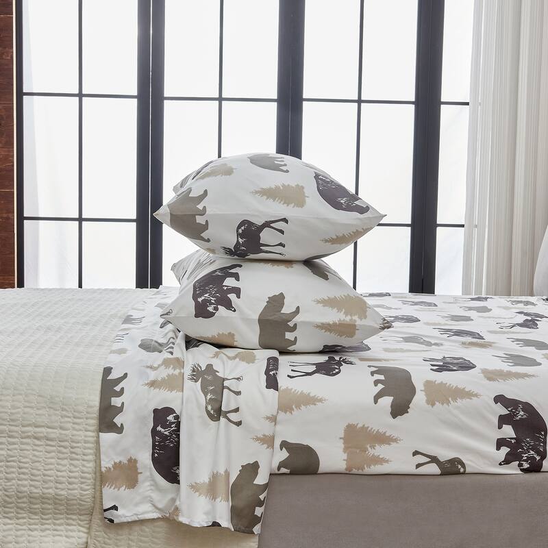 Linery & Co. Ultra-Soft Lodge-Inspired Brushed Microfiber Sheet Set