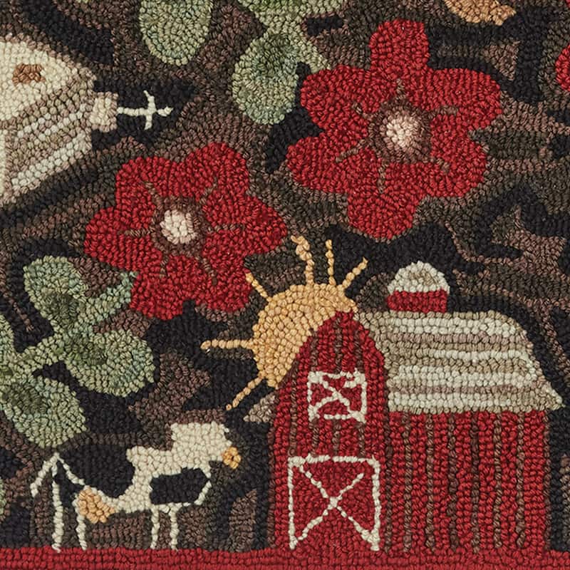 Park Designs Farm Life Hooked Rug 2' x 3' - 2' x 3'