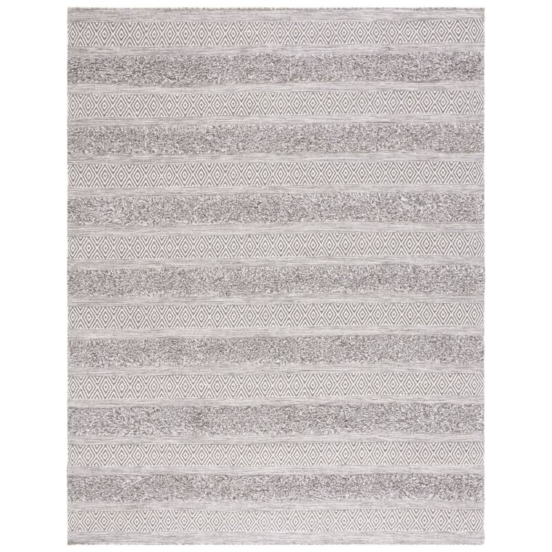 SAFAVIEH Handmade Vermont Adriane Rustic Boho Stripe Wool Rug