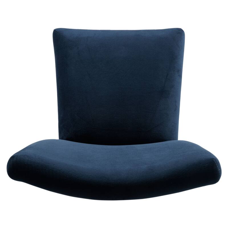 HomePop Classic Velvet Parsons Dining Chair - Dark Navy Blue Velvet (Set of 2)