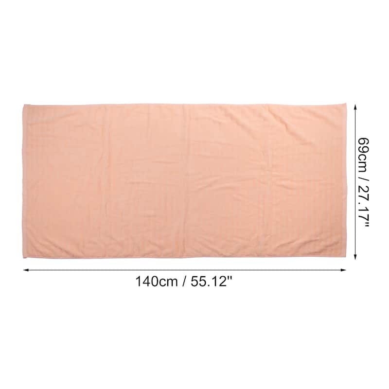 1pc Soft Absorbent Cotton Bath Towel for Bathroom 55.12"x27.17"
