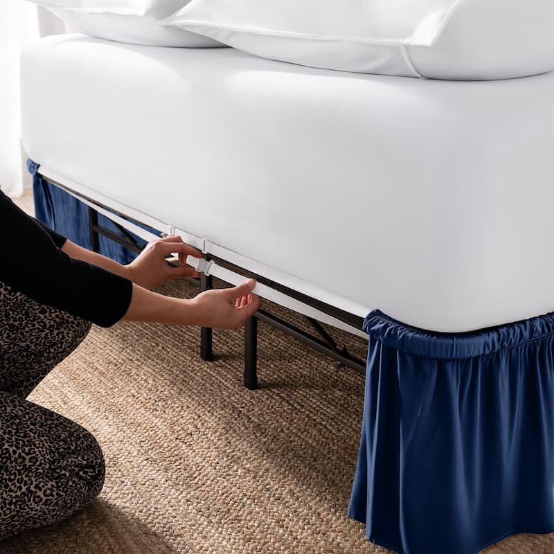 Bare Home Adjustable Wrap Around Bed Skirt
