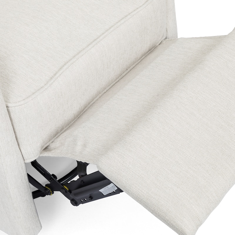 Mohaven Contemporary Tufted Wingback Swivel Recliner by Christopher Knight Home
