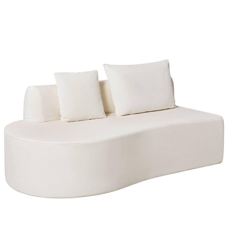 Christopher Knight Home - Curved Modular 138.6" Upholstered Sectional Sofa