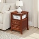 preview thumbnail 6 of 26, Convenience Concepts Melbourne 2 Drawer End Table with Shelf