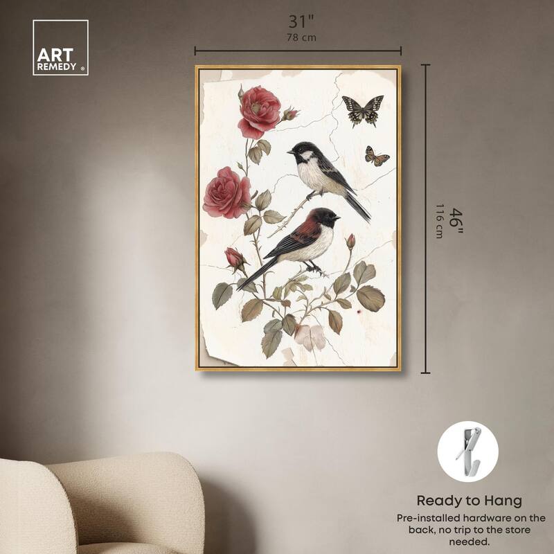 Birdsong and Bloom Canvas by Art Remedy