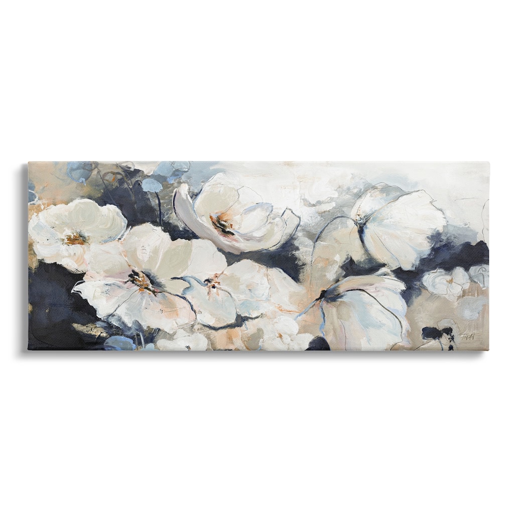 Stupell Delicate Flower Petals Blooming Modern Painting Design Canvas Wall Art, Design by Design Fabrikken