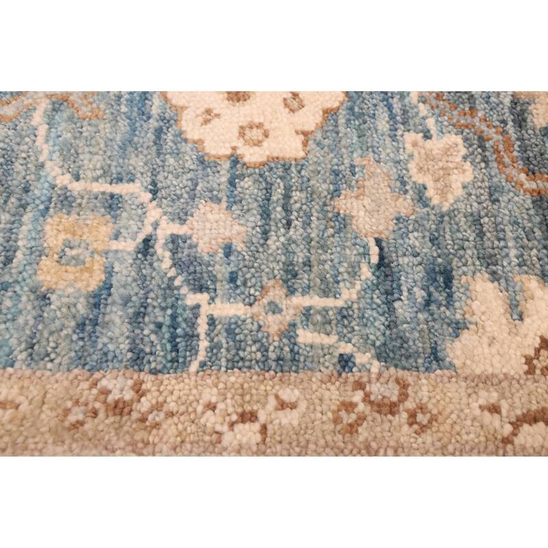 ECARPETGALLERY Hand-knotted Jules Serapi Dark Blue Wool Rug - 7'10 x 9'10