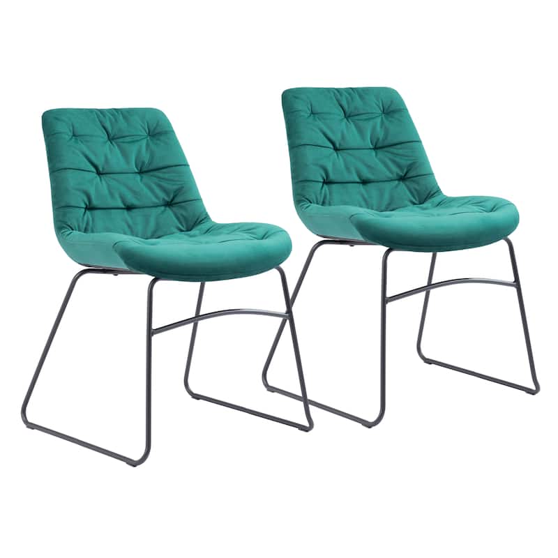 Tammy Dining Chair (Set of 2) Green - Product (in) : 20.9" W x 24.4" D x 31.1" H