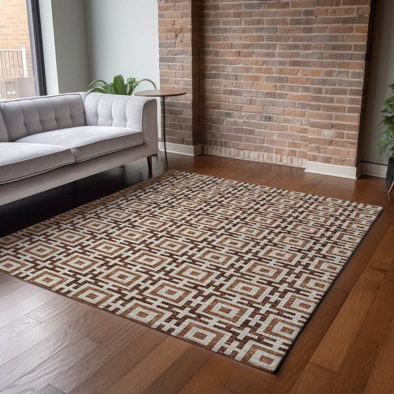 Premium Washable Super Soft Modern Mosaic Mayfield Rug