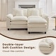 preview thumbnail 36 of 109, Modular Cloud Chenille Sectional Sofa with Ottomans, Deep Seat Convertible L-Shaped or U-Shaped Couch