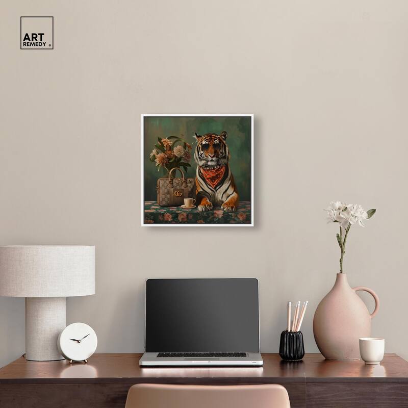 Fanciful Tiger Canvas by Art Remedy