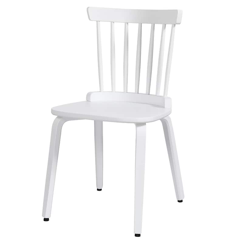 Solid Wood Spindle Back Windsor Dining Chairs, Set of 2 - 17.44" (W) x 19.7" (D) x 33.1" (H)