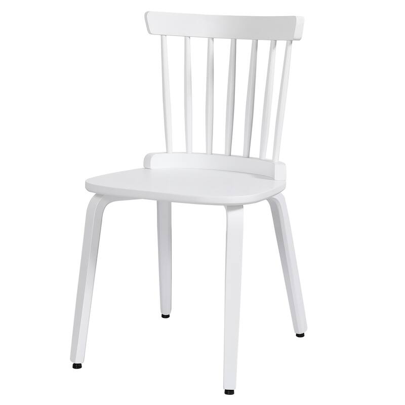 Solid Wood Slat Back Windsor Dining Chairs, Set of 2/4