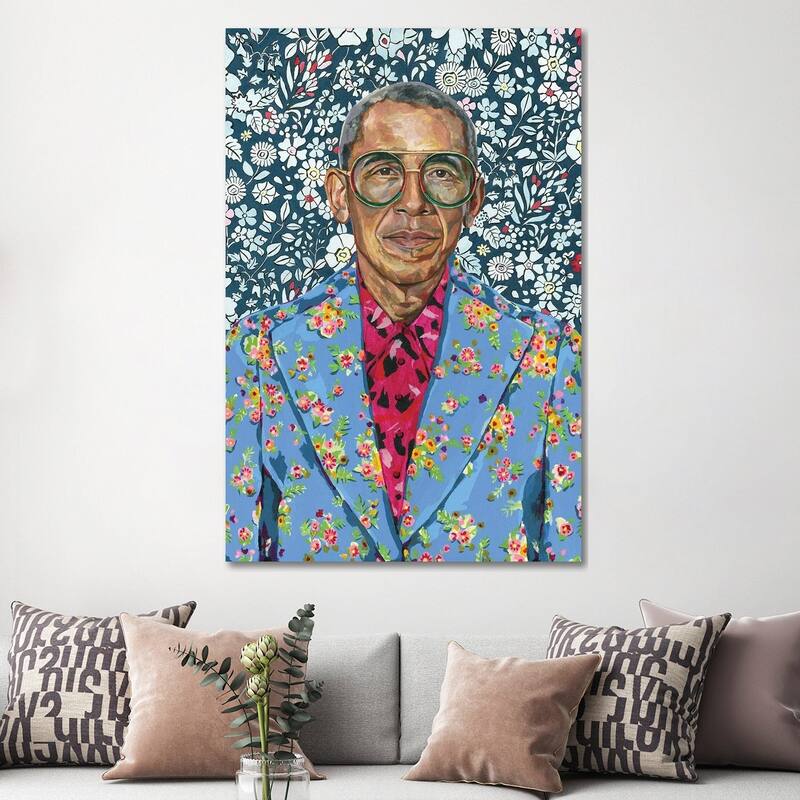 iCanvas "Barack" by Heather Perry Canvas Print