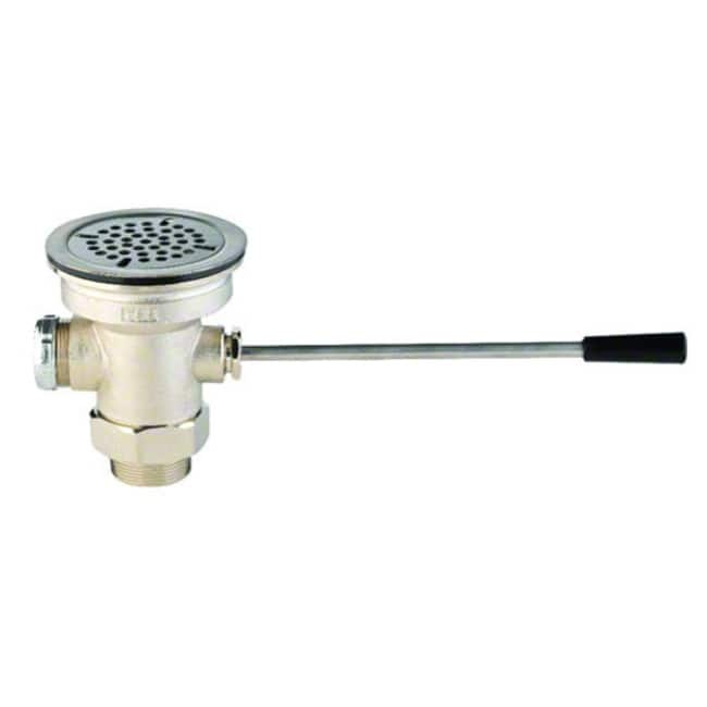 T and S Brass 3" Waste Drain Valve with Lever Handle, and 2" NPT x