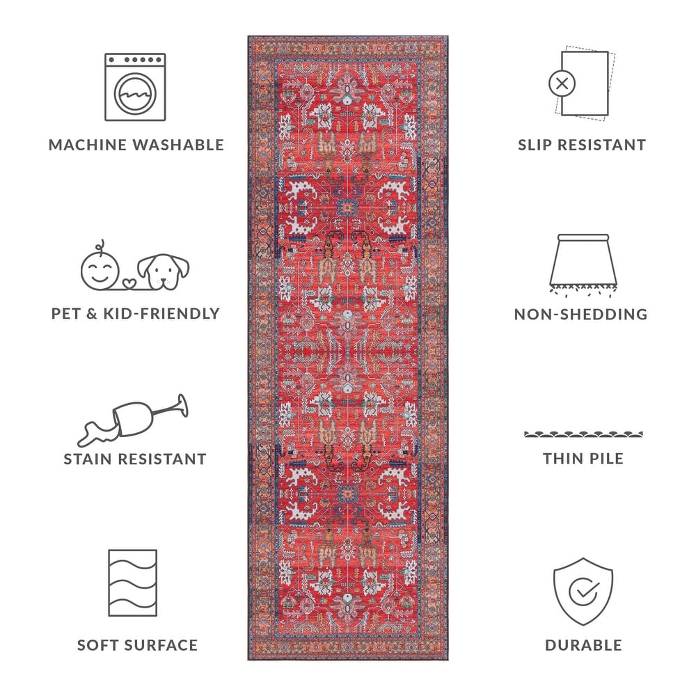SAFAVIEH Tucson Annaig Transitional Machine Washable Rug