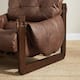Art Leon Genuine Leather Accent Chair with Ash Wood Legs