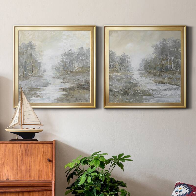 Babbling Brook I-Premium Framed Canvas - Ready to Hang - Multi-Color