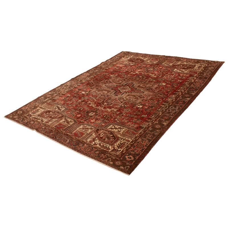ECARPETGALLERY Hand-knotted Sarabi Red Wool Rug - 9'4 x 13'0