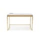 preview thumbnail 9 of 11, Arthur Modern 48-inch Steel Computer Desk with Charging Ports by Furniture of America