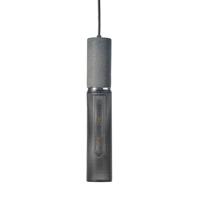 1-Light Industrial Style Concrete Pendant Light