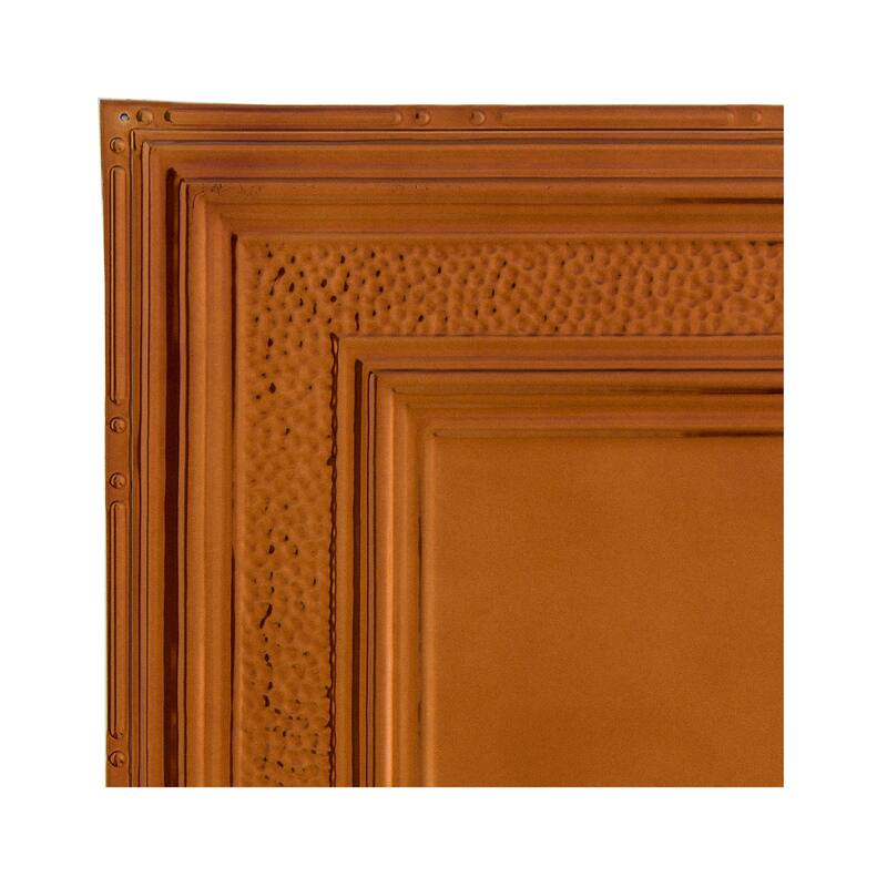 Great Lakes Tin Milwaukee Lay-in Ceiling Tile - Copper - Sample