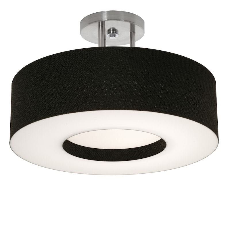 AFX Montclair 15'' Semi-Flush - Black