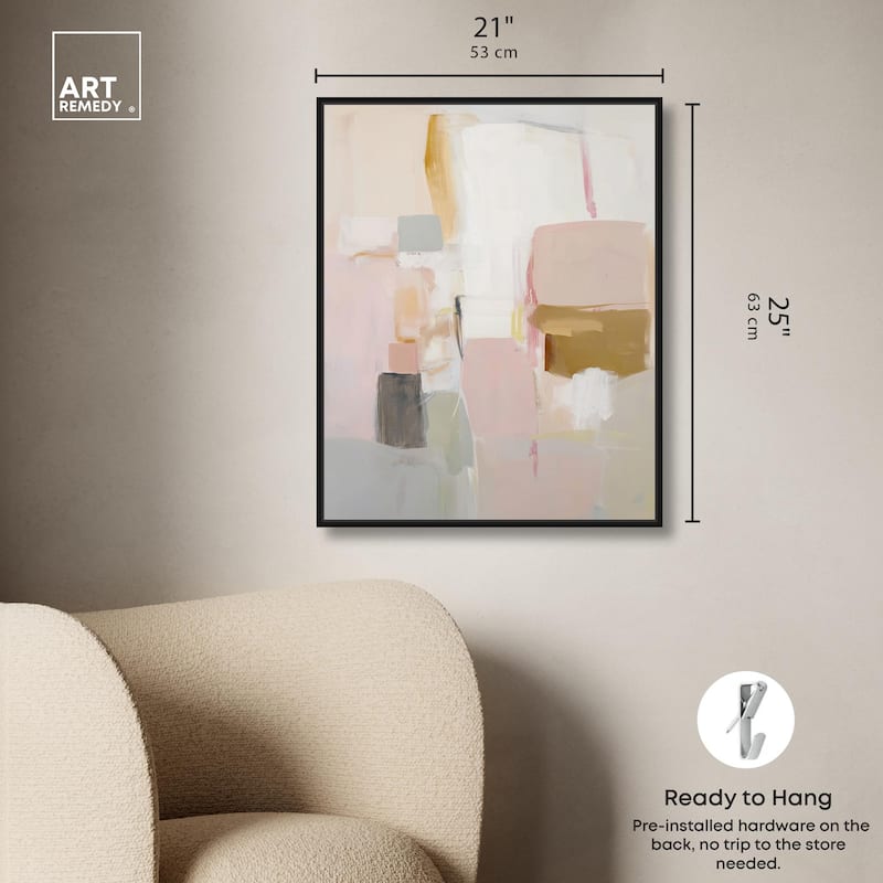 Apricot Cream I Canvas by Art Remedy