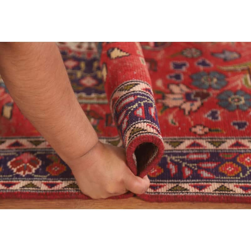Tabriz Persian Vintage Rug Hand-Knotted Wool Carpet - 3'2" x 5'0"